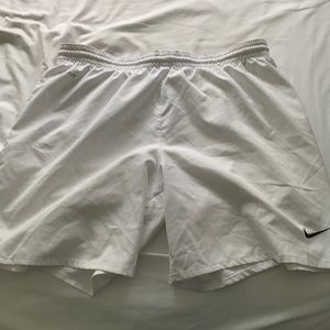 White Mens Nike Athletic Shorts